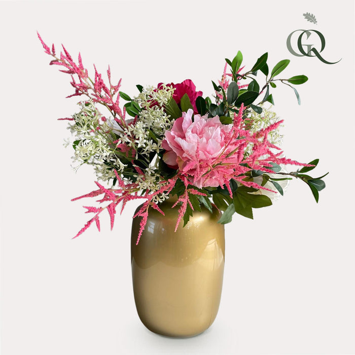 Kunstbloemen - Boeket L - Shiny Pink - ↕80cm