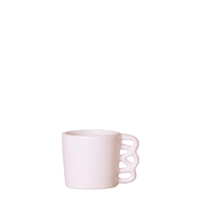Kolibri Home | Happy Mug bloempot - witte keramieken sierpot - Ø6cm