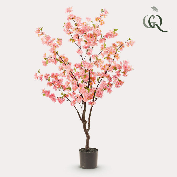 Kunstplant - Kersenbloesem - Roze - ↕135cm - Ø14cm