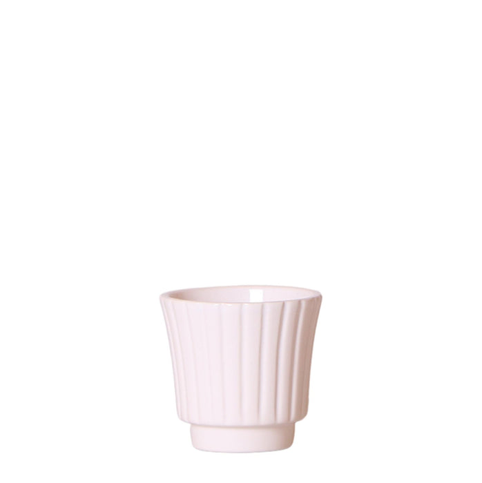 Kolibri Home | Retro witte bloempot - witte keramieken sierpot - Ø6cm