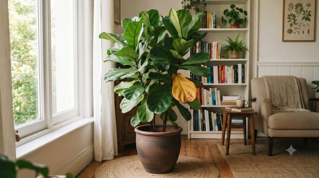 Gele Bladeren Plant