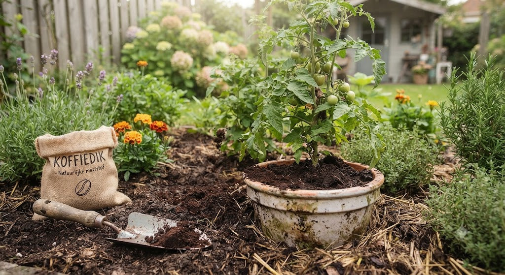 Koffiedik in de Tuin