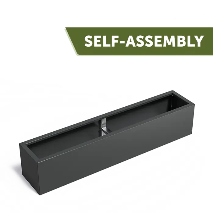 Stalen Plantenbak 200 x 40 x 40 cm - Gecoat