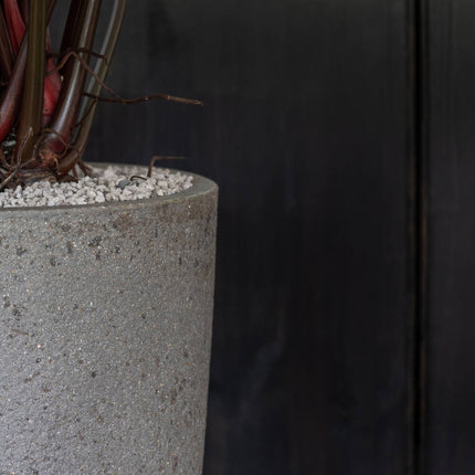 Pottery Pots Dax L, Diorite Grey Ø32 cm