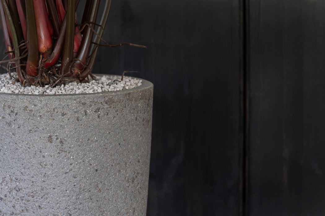 Pottery Pots Dax L, Diorite Grey Ø32 cm