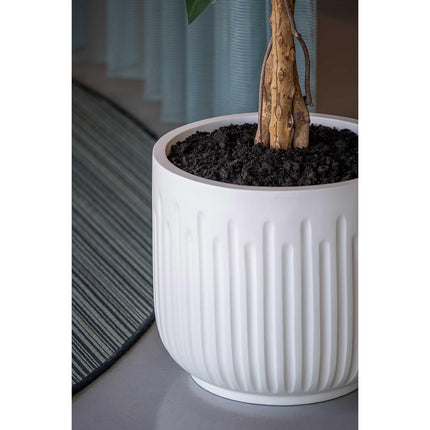 Pottery Pots Arcus S, Silk White Ø36 cm
