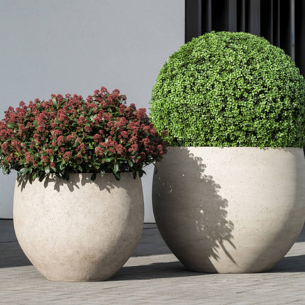 Pottery Pots Jumbo Orb S, Beige Washed Ø73 cm