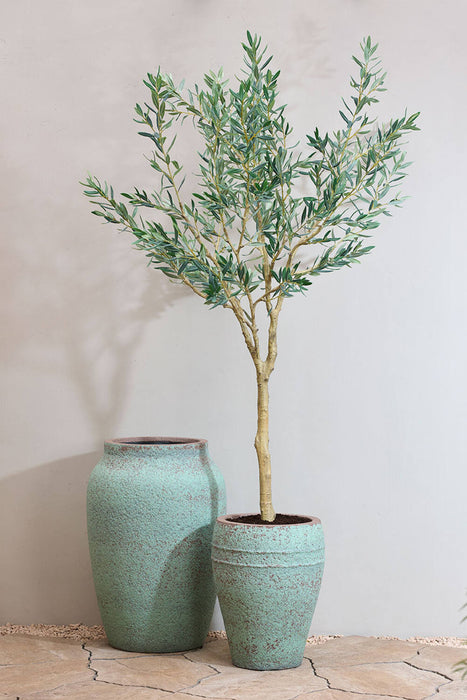 Pottery Pots Ares L, Rustic Green Ø43 cm