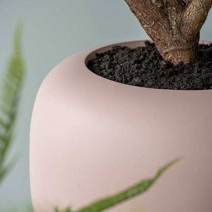 Pottery Pots Sphere Low M, Powder Pink Ø34 cm