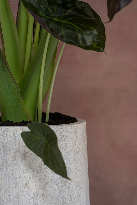 Pottery Pots Nax L, Travertine Beige Ø30 cm