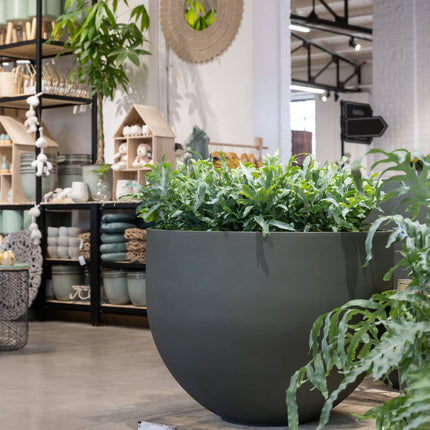 Pottery Pots Jumbo Mila S, Pine Green Ø74 cm