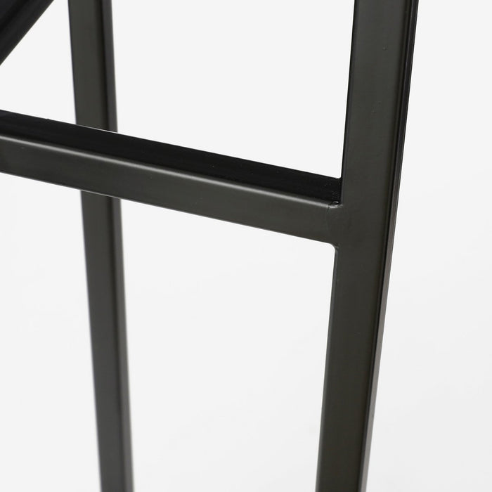 Plantenstandaard XL - L38 x B38 x H71 cm - Metaal - Zwart