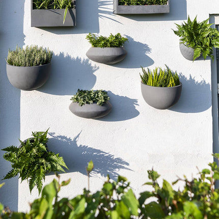 Pottery Pots Balcony Low Wally XS, zwart