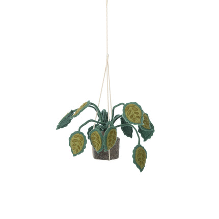 KidsDepot vilten hangplant Grote Bladeren - Groen