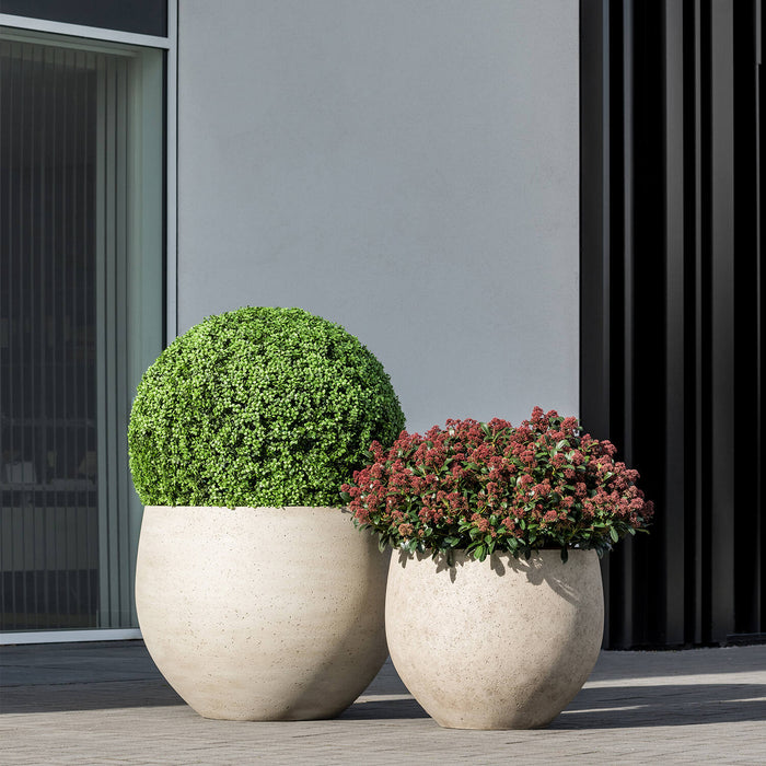 Pottery Pots Jumbo Orb S, Beige Washed Ø73 cm