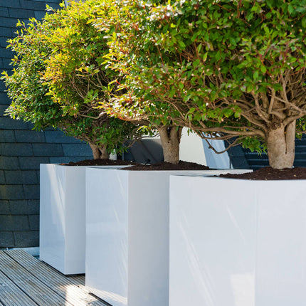Pottery Pots Block S, Glossy White