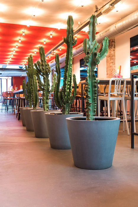 Bucket Grey - L - 68x60 - Pottery Pots | Betonlook Plantenbak
