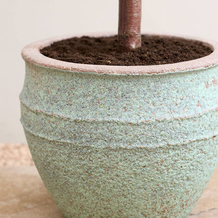 Pottery Pots Athena S, Rustic Green Ø22 cm