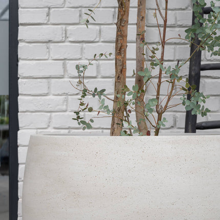 Pottery Pots Jumbo Orb S, Ivory Washed Ø73 cm