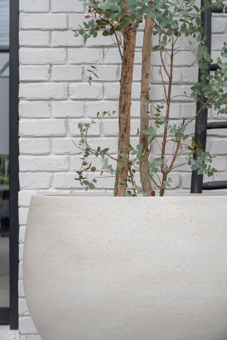Pottery Pots Jumbo Orb S, Ivory Washed Ø73 cm