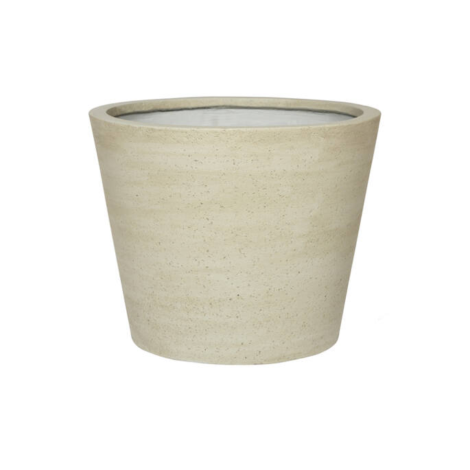 Bucket Beige Washed - L - 58x50 - Pottery Pots | Betonlook Plantenbak