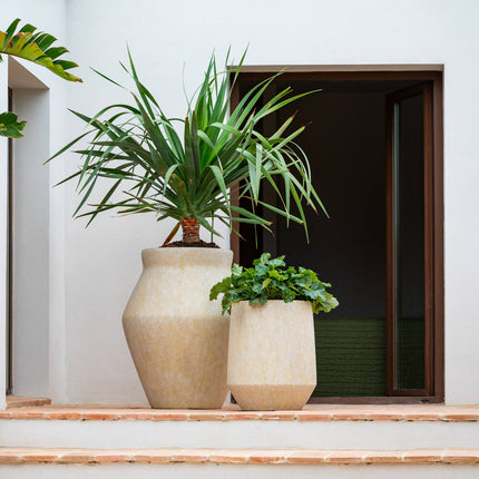 Pottery Pots Fleuri High L, Travertine Beige Ø37 cm