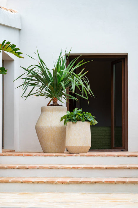 Pottery Pots Fleuri High L, Travertine Beige Ø37 cm