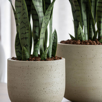 Pottery Pots Cody L, Beige Washed Ø32 cm