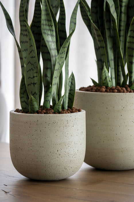 Pottery Pots Cody L, Beige Washed Ø32 cm