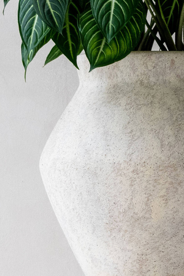 Pottery Pots Fleuri High M, Travertine Beige Ø33 cm