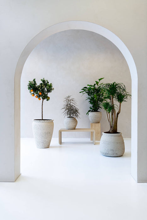 Pottery Pots Athena M, Chalk White Ø33 cm