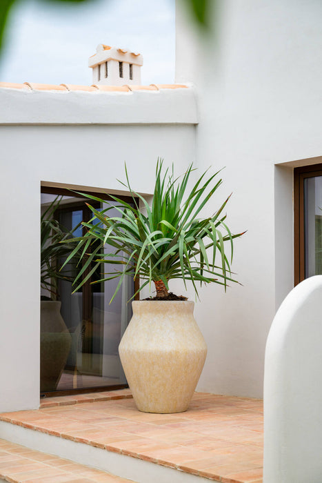 Pottery Pots Fleuri High L, Travertine Beige Ø37 cm