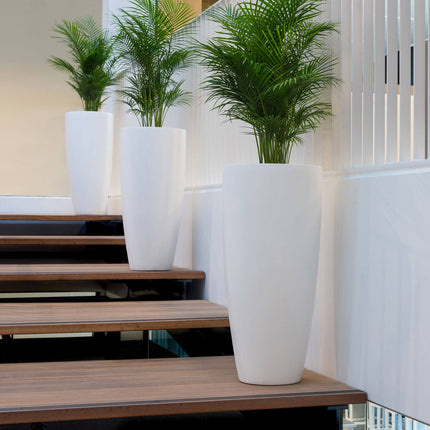 Pottery Pots Dax L, Matte White Ø33 cm