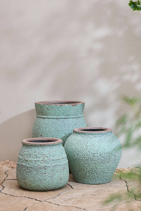 Pottery Pots Apollo S, Rustic Green Ø30 cm