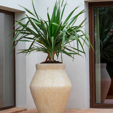 Pottery Pots Fleuri High L, Travertine Beige Ø37 cm