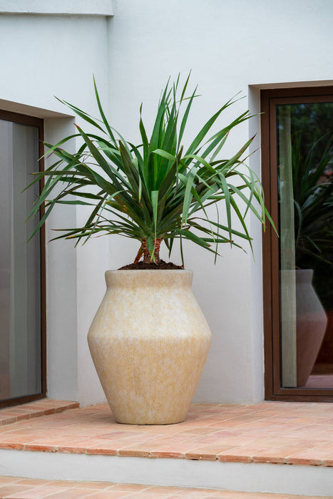 Pottery Pots Fleuri High L, Travertine Beige Ø37 cm