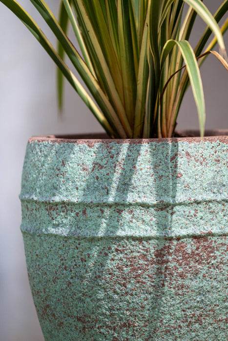 Pottery Pots Ares M, Rustic Green Ø30 cm
