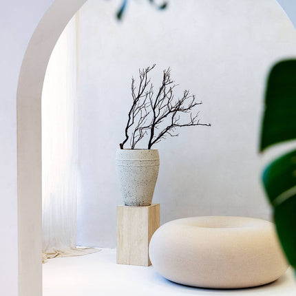 Pottery Pots Ares L, Chalk White Ø43 cm