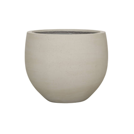Pot de fleurs Jumbo Orb Beige Délavé - XS - D69 x H57 - Pot en céramique | Pot de fleurs aspect béton