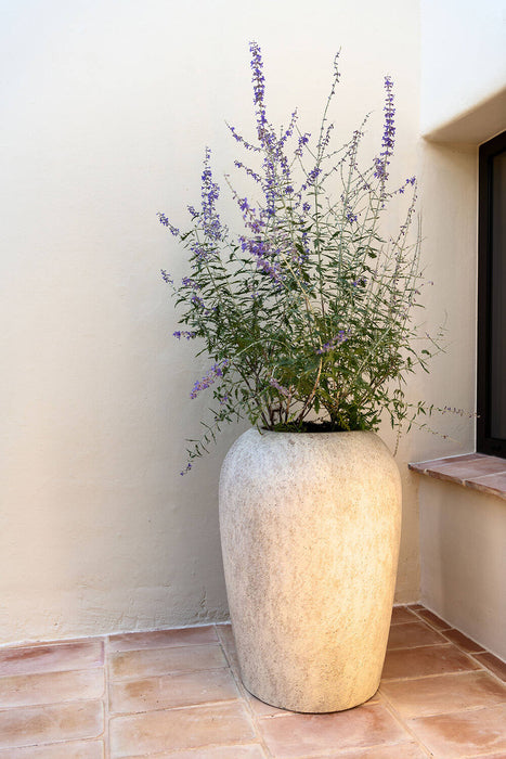 Pottery Pots Lena XS, Travertine Beige Ø23,5 cm