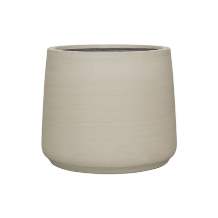 Pots de fleurs Jumbo Patt Beige Délavé - D56 x H47 - Pots en céramique | Pot de fleurs aspect béton