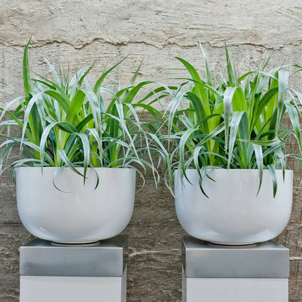 Pottery Pots Sunny L, Glossy White Ø35 cm
