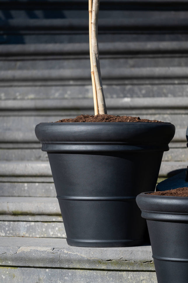 Pottery Pots Bucket Low Classic M, Zwart Ø45,5 cm