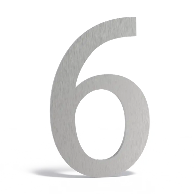 Hausnummer aus Edelstahl – 6–12 cm