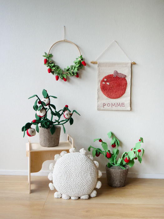 Kidsdepot vilten plant Aardbei - rood