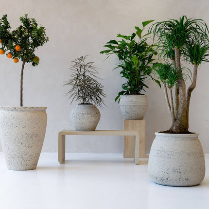 Pottery Pots Zeus L, Chalk White Ø40 cm