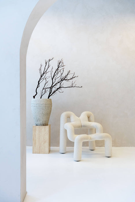 Pottery Pots Ares M, Chalk White Ø30 cm