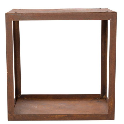 Hodr Handgemaakte Cortenstaal Houtopslagbox 50 cm