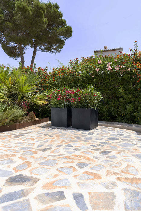 Block Black - M - D40xH40 - Pottery Pots | Betonlook Plantenbak