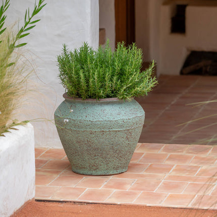 Pottery Pots Eros L, Rustic Green Ø37 cm